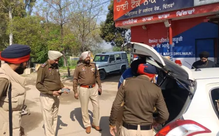 नशे के खिलाफ पुलिस का सर्च अभियान, कई संदिग्ध वाहनों को पुलिस ने कब्जे में लिया