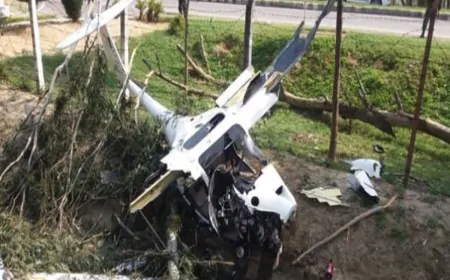 "पंजाब" में सेना का जहाज क्रैश, आवाज सुन घरों से बाहर निकले लोग