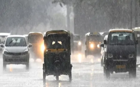 राजधानी दिल्ली में बदला मौसम का मिजाज, कई हिस्सों में हुई तेज बारिश