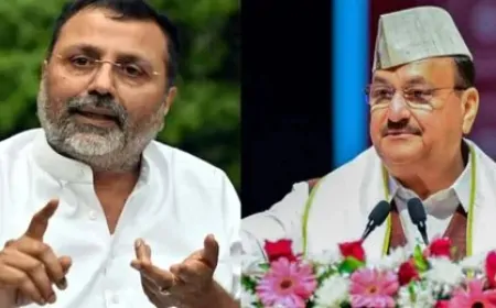 BJP ने निशिकांत दुबे के बयान से बनाई दूरी,  निशिकांत दुबे के बयान से पार्टी का लेना देना नहीं- नड्डा
