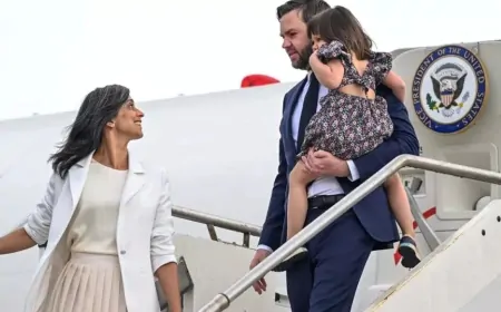 चार दिवसीय भारत यात्रा पर अमेरिकी उपराष्ट्रपति जेडी वेंस, पालम एयरपोर्ट पर दिया गया गार्ड ऑफ ऑनर