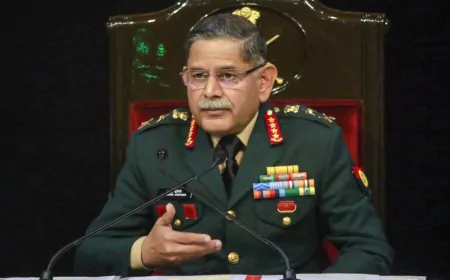 जम्मू-कश्मीर के दौरे पर सेना प्रमुख उपेंद्र द्विवेदी, श्रीनगर में सुरक्षा व्यवस्था की करेंगे समीक्षा