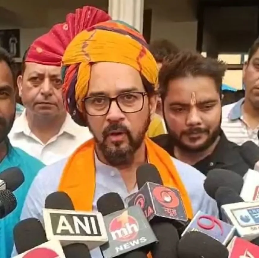 कांग्रेस के समय बम धमाके होते थे, मोदी सरकार में दोषियों को पकड़ा जाता है- अनुराग ठाकुर