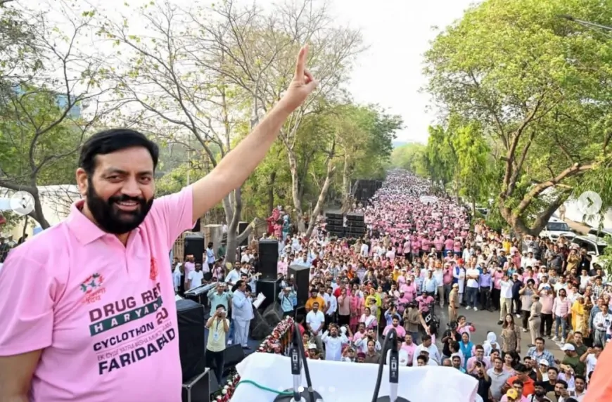 फरीदाबाद में CM सैनी का कार्यक्रम, CM सैनी ने पिंक साइक्लोथॉन यात्रा को दिखाई हरी झंडी