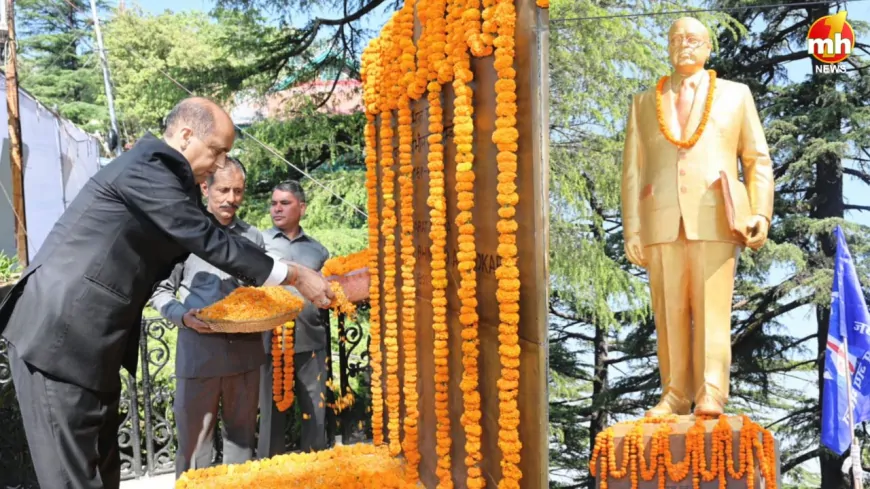 डॉ. भीमराव अंबेडकर की जयंती पर राज्यपाल और पूर्व CM जयराम ठाकुर ने दी श्रद्धांजलि