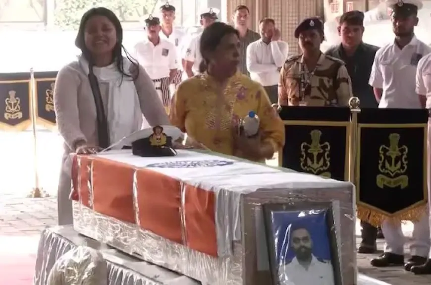पहलगाम आतंकी हमले में शहीद हुए विनय नरवाल को नम आंखों से दी गई अंतिम विदाई