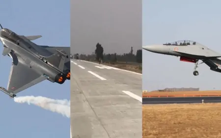 एक्सप्रेस-वे पर वायुसेना दिखाएगी अपना दमखम, हवाई पट्टी पर उतरेंगे राफेल और जगुआर फाइटर प्लेन