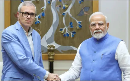 J&K सीएम ने PM मोदी से की मुलाकात, आतंकी हमले के बाद कार्रवाई को लेकर हुई चर्चा