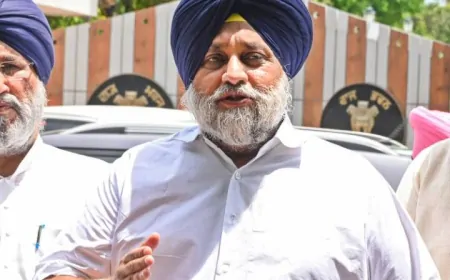 हरियाणा को अतिरिक्त पानी देने का मामला, सुखबीर सिंह बादल ने PM मोदी को लिखी चिट्ठी