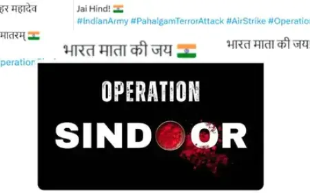 भारत ने आतंकवाद के खिलाफ की बड़ी कार्रवाई, इन नेताओं ने‘X’पर किया पोस्ट, जय हिंद, हिंद की सेना