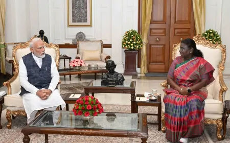 'ऑपरेशन सिंदूर' के बाद PM मोदी ने की राष्ट्रपति मुर्मू से मुलाकात, कार्रवाई की दी जानकारी 
