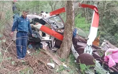 उत्तरकाशी में 7 यात्रियों को लेकर जा रहा हेलिकॉप्टर दुर्घटनाग्रस्त, रेस्क्यू जारी