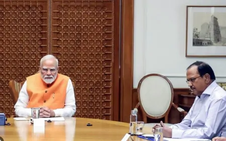 NSA Ajit Doval Meets PM Modi:  पीएम मोदी से मिलने पहुंचे NSA डोभाल