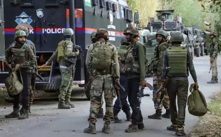 सुरक्षाबलों ने मुठभेड़ में लश्कर के तीन आतंकी किए ढेर, इलाके में सर्च ऑपरेशन जारी 