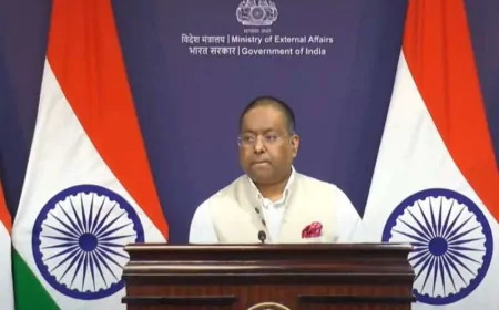 विदेश मंत्रालय ने की प्रेस कॉन्फ्रेंस, 'जम्मू-कश्मीर पर दूसरे देश की मध्यस्थता मंजूरी नहीं'