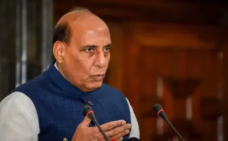 भुज एयरबेस का दौरा करेंगे रक्षा मंत्री राजनाथ सिंह,  वायु सेना के जवानों से मुलाकात करेंगे रक्षा मंत्री