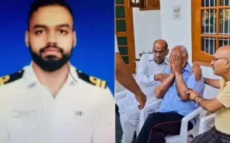 Haryana:  करनाल के Chirawa गांव पहुंचेगी तिरंगा यात्रा,  लेफ्टिनेंट विनय नरवाल के पिता यात्रा में होंगे शामिल