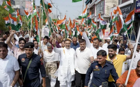 सेना के सम्मान में निकाली गई तिरंगा यात्रा, विधानसभा स्पीकर हरविंदर कल्याण ने किया नेतृत्व