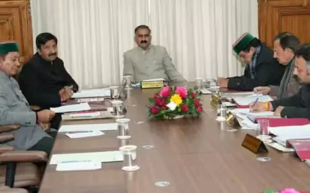 आज शिमला में होगी हिमाचल मंत्रिमंडल की बैठक, CM सुखविंदर सिंह सुक्खू करेंगे बैठक की अध्यक्षता