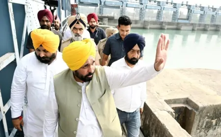 पंजाब-हरियाणा के बीच जल विवाद जारी, आज नंगल डैम जाएंगे CM भगवंत सिंह मान