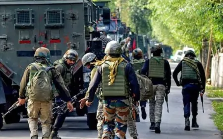 सुरक्षाबलों और आतंकियों के बीच मुठभेड़, पूरे इलाके में सेना का सर्च ऑपरेशन जारी