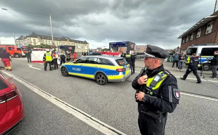 जर्मनी: हैम्बर्ग रेलवे स्टेशन पर धारदार हथियार से हमला, 12 लोग घायल, हमलावर गिरफ्तार