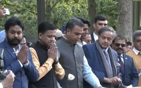 भारत का सर्वदलीय प्रतिनिधिमंडल न्यूयॉर्क पहुंचा, 9/11 स्मारक पर प्रतिनिधिमंडल ने दी श्रद्धांजलि