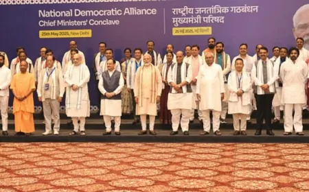 NDA शासित राज्यों के मुख्यमंत्रियों की बैठक, PM मोदी ने की बैठक की अध्यक्षता 