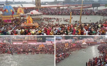 सोमवती अमावस्या पर प्रयागराज, अयोध्या और हरिद्वार में उमड़ी श्रद्धालुओं की भीड़