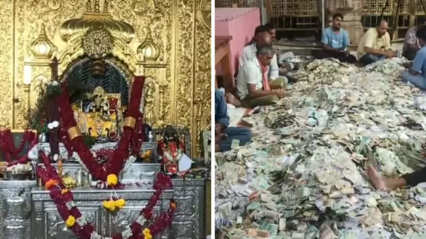 श्री सांवलिया सेठ मंदिर की खुली दान पेटी, चढ़ावा इतना के होश उड़ जाएंगे