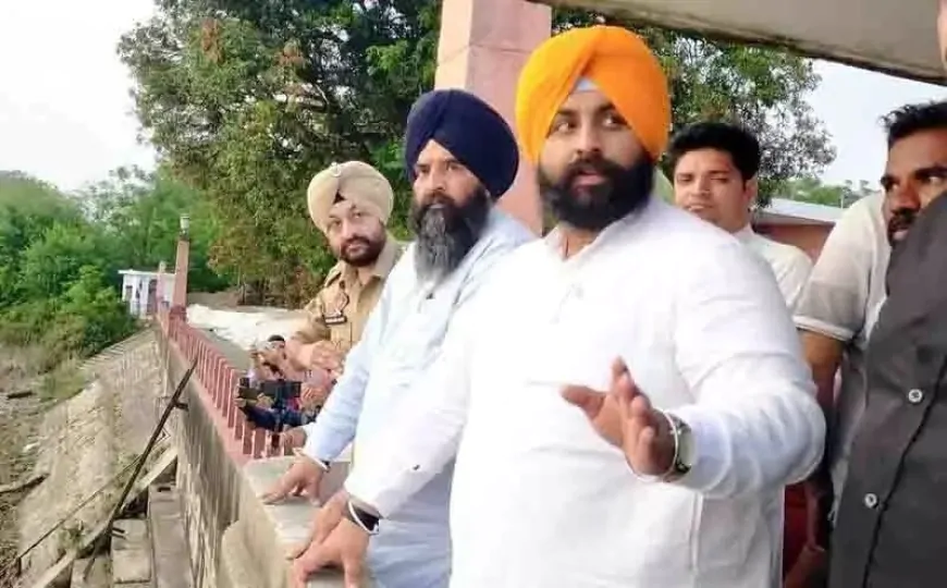 पंजाब के डिप्टी स्पीकर ने नंगल डैम का किया दौरा, शिक्षा मंत्री हरजोत सिंह बैंस भी साथ रहे मौजूद