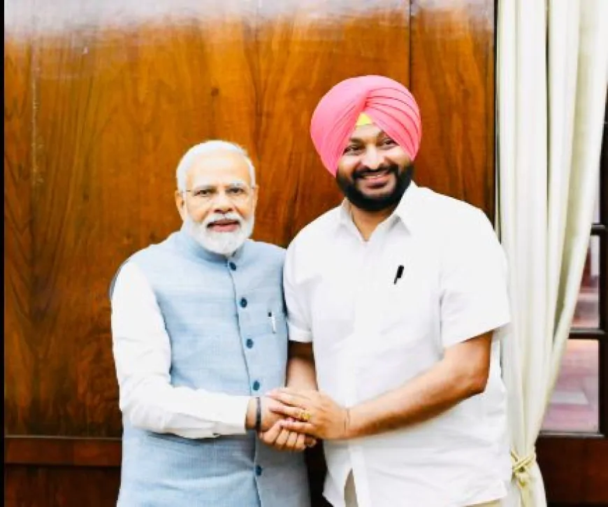 केंद्रीय राज्य मंत्री रवनीत सिंह बिट्टू ने की मुलाकात, पंजाब के विकास और राजनीतिक हालात पर की चर्चा