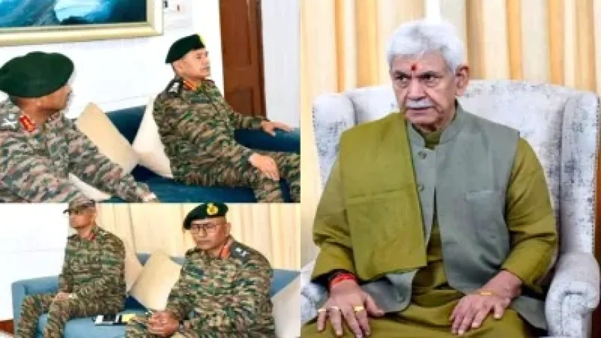 LG मनोज सिन्हा ने की उच्च स्तरीय बैठक, राजभवन में हुई बैठक में कई अधिकारी रहे मौजूद