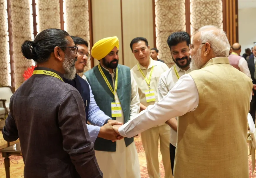 नीति आयोग की बैठक में शामिल हुए CM मान, ‘रंगला पंजाब’ का विकास मॉडल किया पेश