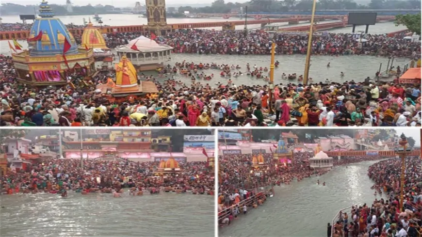सोमवती अमावस्या पर प्रयागराज, अयोध्या और हरिद्वार में उमड़ी श्रद्धालुओं की भीड़