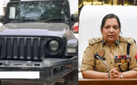 नोएडा थार कांड में पुलिसकर्मियों पर गिरी गाज, SHO और चौकी प्रभारी सस्पेंड 