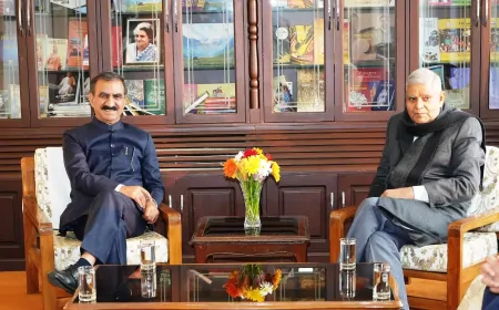 हिमाचल के दो दिवसीय दौरे पर सोलन जाएंगे उपराष्ट्रपति जगदीप धनखड़, नौणी विश्वविद्यालय में आयोजित संवाद में होंगे शामिल