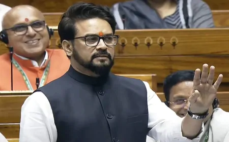 BJP सांसद अनुराग ठाकुर ने  राहुल गांधी की राजनीति पर दी प्रतिक्रिया