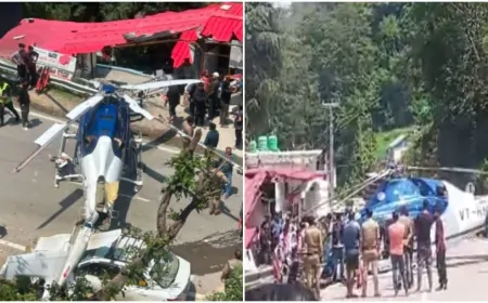 केदारनाथ रूट पर फिर हेलीकॉप्टर हादसा, सभी यात्री सुरक्षित