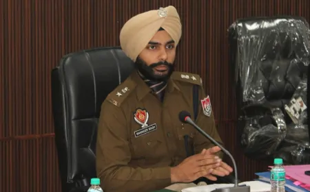 SSP मनिंदर सिंह ने की प्रेस कॉन्फ्रेंस, फिरौती मांगने वालों से दुकानदार परेशान- SSP