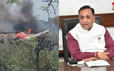 अहमदाबाद विमान हादसा : हादसे के वक्त विमान में सवार थे गुजरात के पूर्व CM विजय रुपाणी