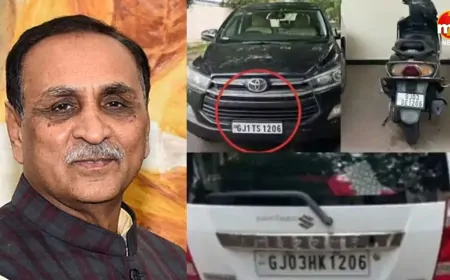 गुजरात के पूर्व CM विजय रूपाणी के वाहनों के नंबर थे '1206', इसी तारीख (12.06) को हुआ निधन 