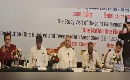 एक देश-एक चुनाव को लेकर चंडीगढ़ में हुई बैठक, हरियाणा का सभी दल बैठक में रहा मौजूद 