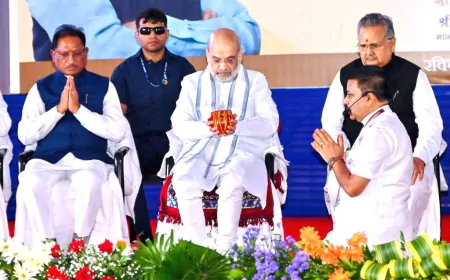 रायपुर- गृह मंत्री अमित शाह ने नेशनल फॉरेंसिक साइंस यूनिवर्सिटी का किया भूमिपूजन