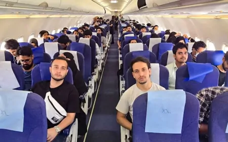 इजरायल से 162 भारतीयों का एक जत्था जॉर्डन पहुंचा, ईरान से भारत पहुंचे 285 भारतीय