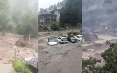 हिमाचल में बादल फटने से मची तबाही! धर्मशाला में बह गए 20 मजदूर…