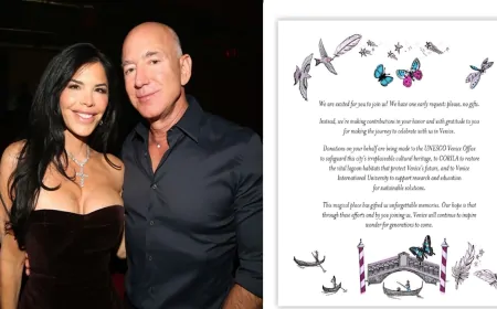 जेफ बेजोस अमेजन के मालिक की रॉयल वेडिंग का इनविटेशन कार्ड हुआ VIRAL