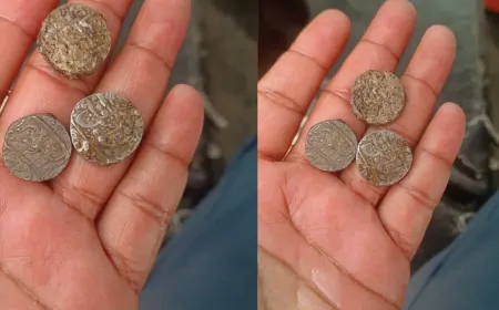 MP के सीहोर में शौचालय की खुदाई में निकले चांदी के कई सिक्के, प्रदेश में मचा हड़कंप