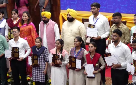 पंजाब CM भगवंत सिंह मान ने NEET पास करने वाले छात्रों को किया सम्मानित