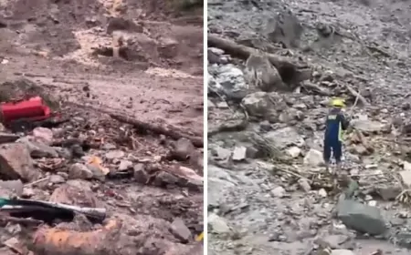 उत्तरकाशी में बादल फटने से भारी तबाही, हादसे में 8 से 9 लोग लापता